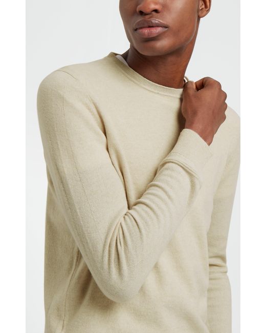 Pringle of Scotland Men's Round Neck Cashmere Jumper in Natural for Men |  Lyst