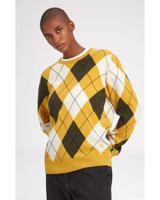 Pringle of Scotland Unisex Allover Argyle Heritage Golf Jumper | Lyst