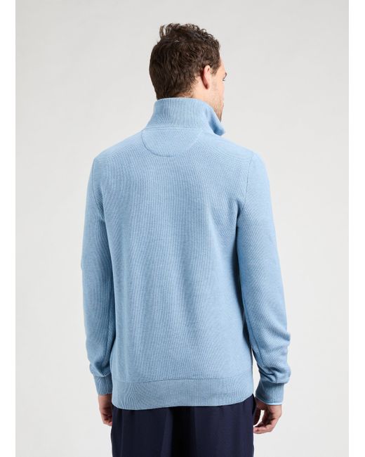 Pull à col zippé en coton Eden Park pour homme en coloris Blue