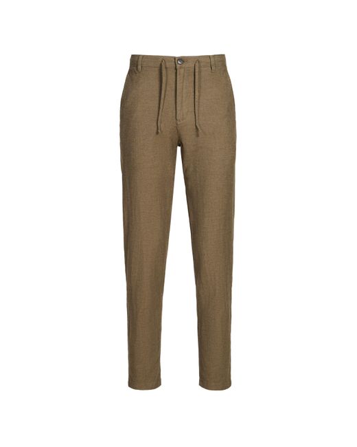 Pantalon slim et fuselé en lin mélangé SELECTED pour homme en coloris Natural