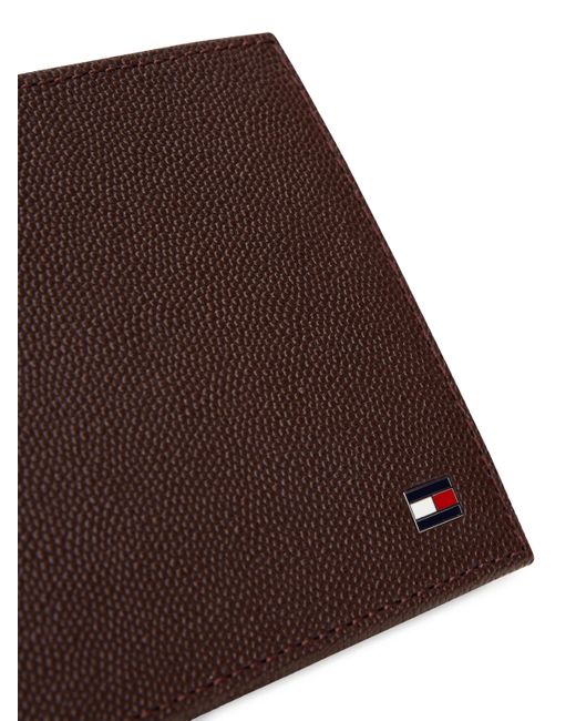 Portefeuille en cuir Tommy Hilfiger pour homme en coloris Brown