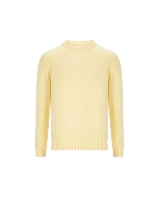Pull Pann En Maille En Coton SAISON 1865 pour homme en coloris Yellow