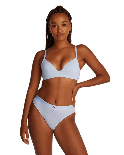 Soutien gorge triangle Tommy Hilfiger en coloris Brown