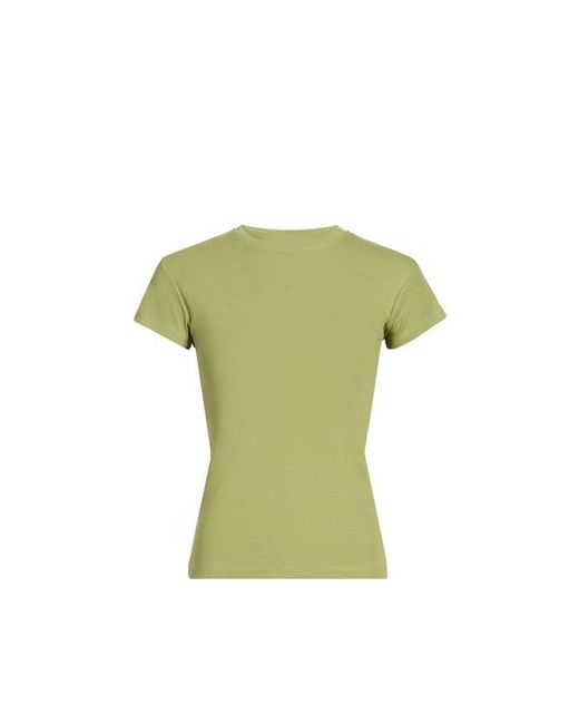 T-Shirt Uni À Col Rond TOPSHOP en coloris Green