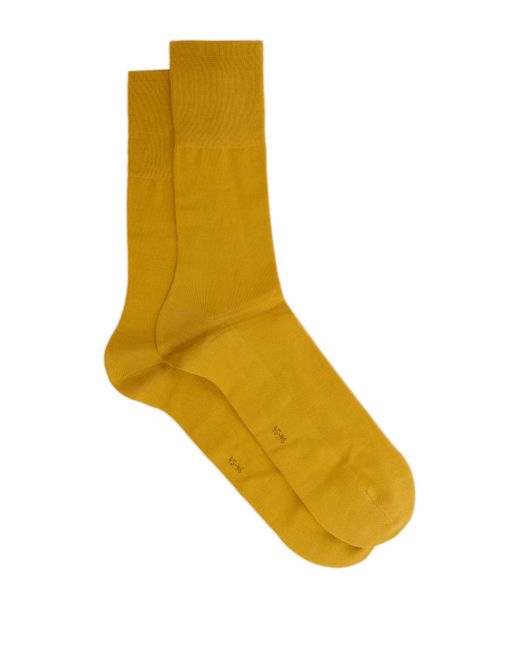 Chaussettes en coton Falke pour homme en coloris Yellow