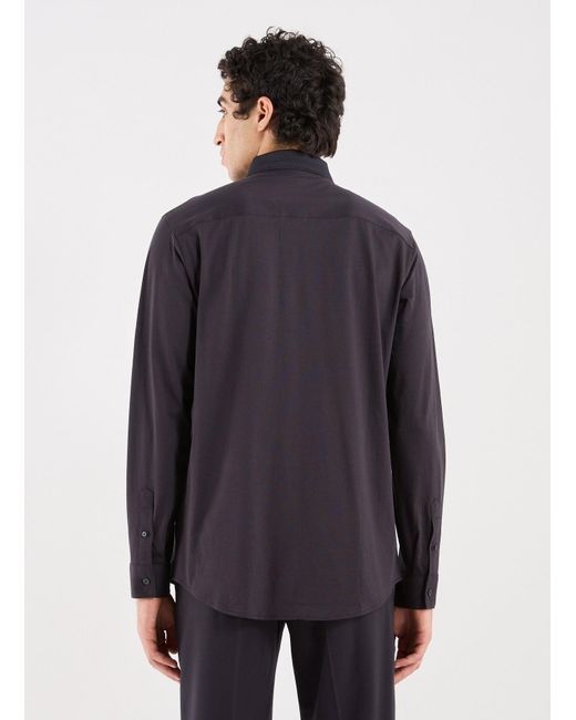 Chemise droit en coton ARMANI EXCHANGE pour homme en coloris Blue