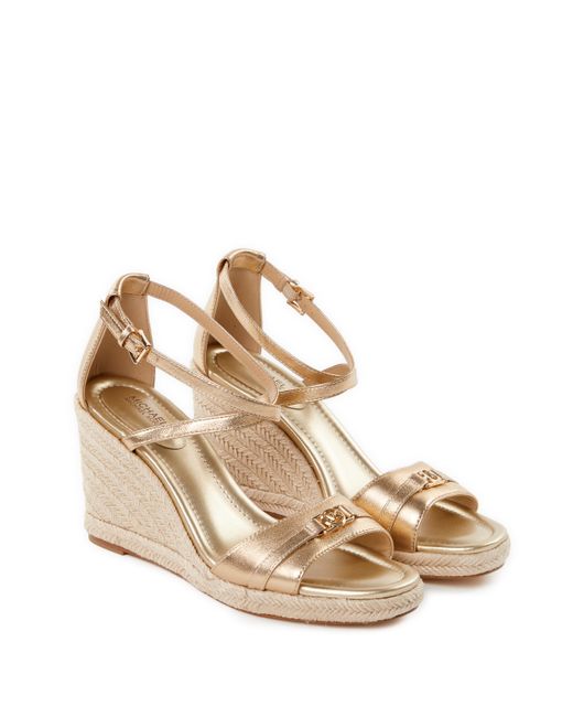 Sandales compensées en cuir Michael Kors en coloris Natural