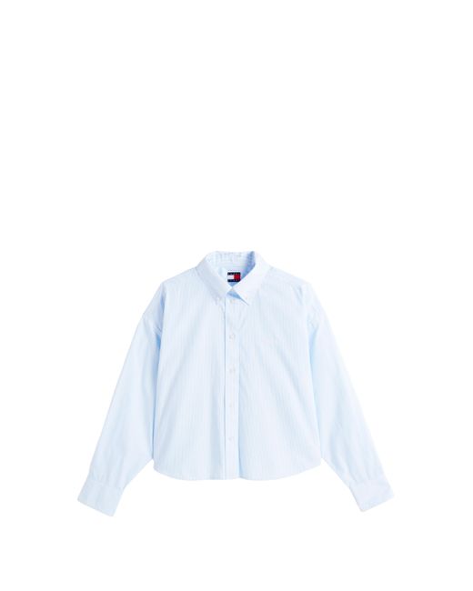 Chemise courte en coton Tommy Hilfiger en coloris White