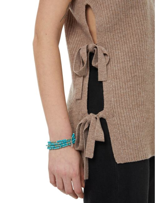 Pull sans manches en laine recyclée | Marron Calvin Klein en coloris Neutre  | Lyst