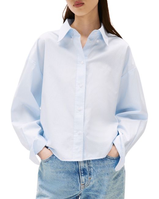 Chemise courte en coton Tommy Hilfiger en coloris White