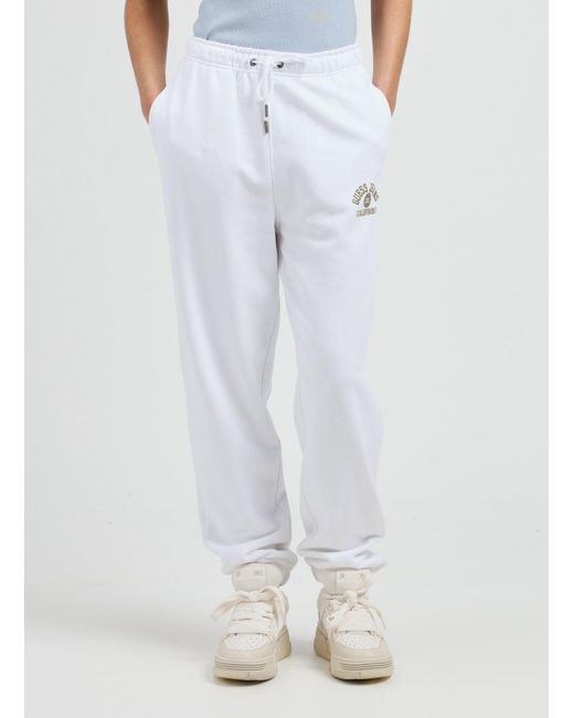 Jogging uni en coton Guess en coloris White