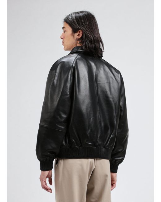 Blouson en cuir d'agneau Arte' pour homme en coloris Black