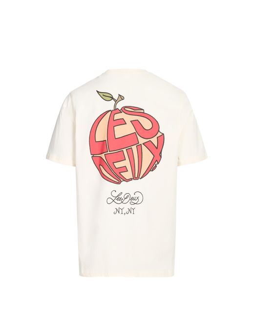 T-shirt à imprimé en coton Les Deux pour homme en coloris White