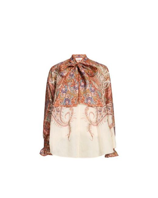 Blouse Col Lavallière Rhiannon Zimmermann en coloris Multicolor