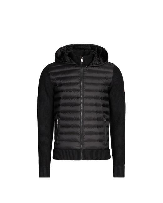Veste droite bi-matière J.O.T.T pour homme en coloris Black