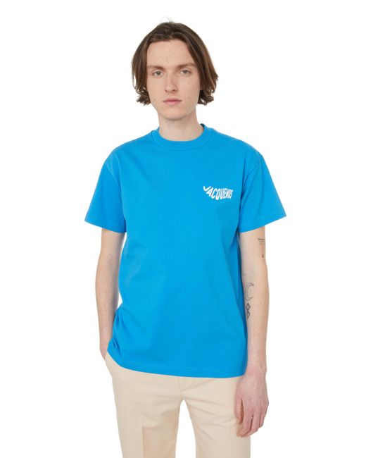 Le t-shirt Vague en coton | Jacquemus pour homme en coloris Blue