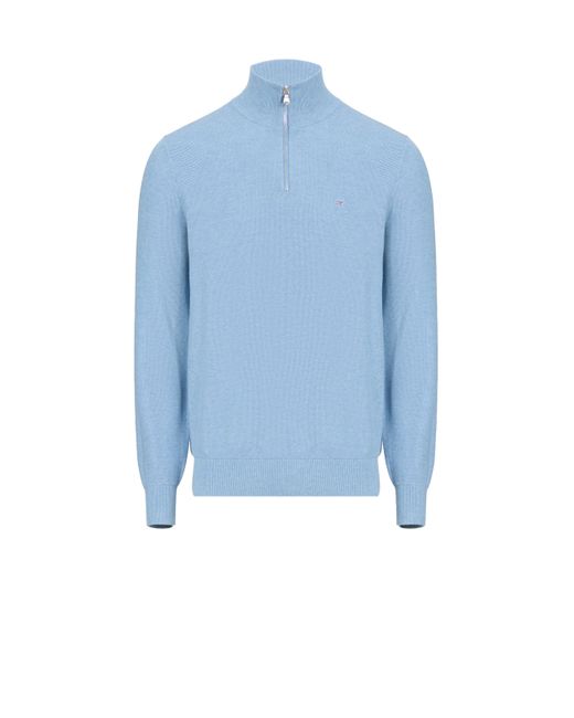 Pull à col zippé en coton Eden Park pour homme en coloris Blue