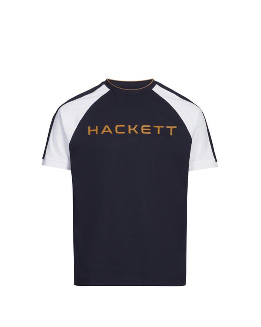 T-shirt à logo en coton Hackett pour homme en coloris Blue