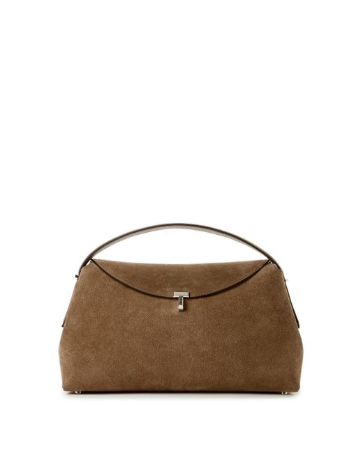 Sac T-lock en cuir suédé Totême  en coloris Brown