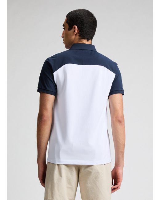 Polo en coton mélangé Hackett pour homme en coloris Blue