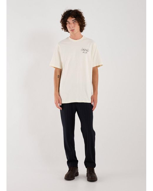 T-shirt à imprimé en coton Les Deux pour homme en coloris White