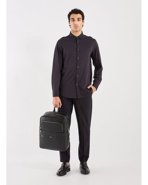 Chemise droit en coton ARMANI EXCHANGE pour homme en coloris Blue