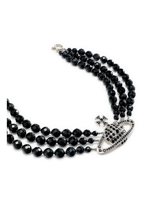 Collier Messaline 3 rangs Vivienne Westwood pour homme en coloris Black
