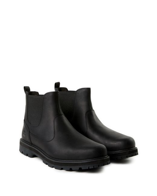 Boots en cuir Timberland pour homme en coloris Black