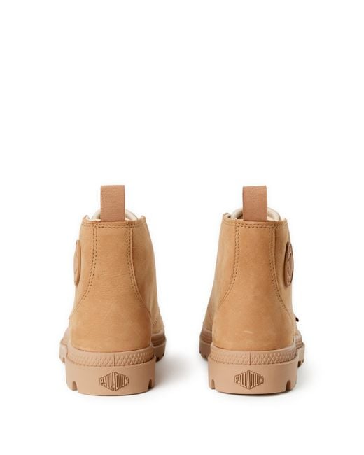 Bottines en daim Palladium en coloris Natural