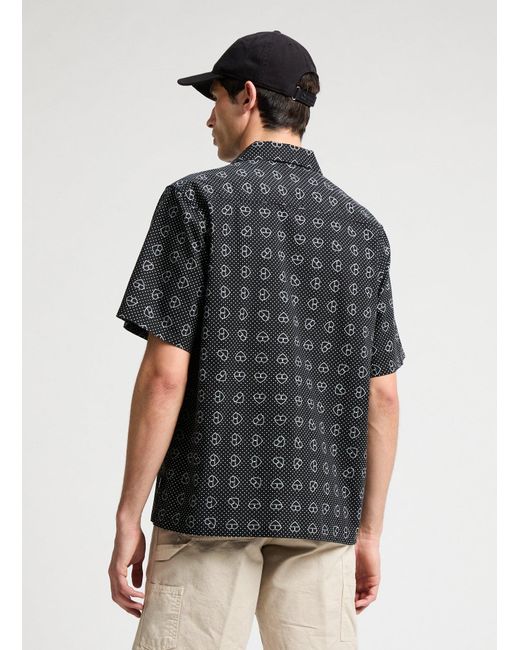 Chemise imprimée en coton Carhartt pour homme en coloris Black