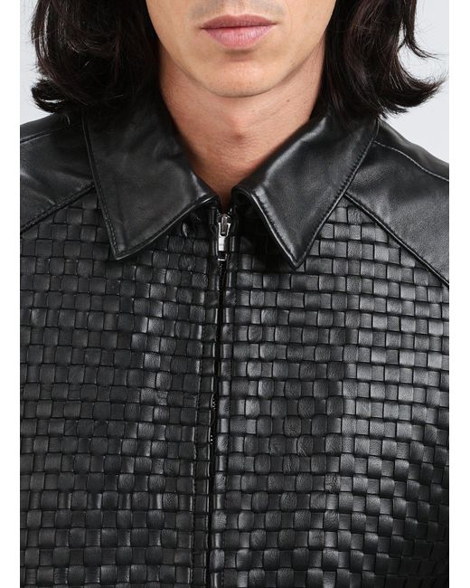 Blouson en cuir d'agneau Arte' pour homme en coloris Black