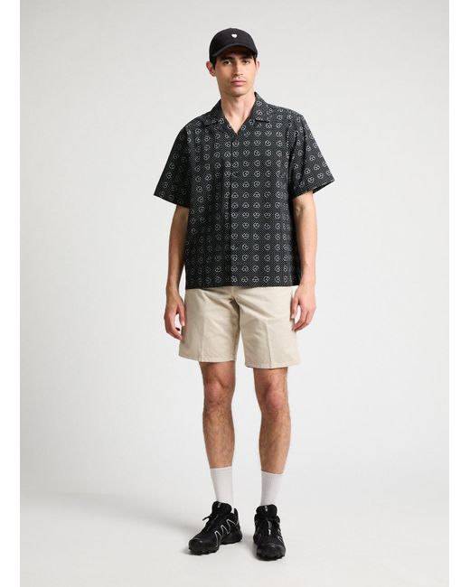 Chemise imprimée en coton Carhartt pour homme en coloris Black