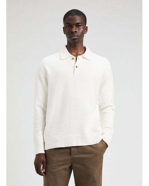Pull à col polo Samsøe & Samsøe pour homme en coloris White