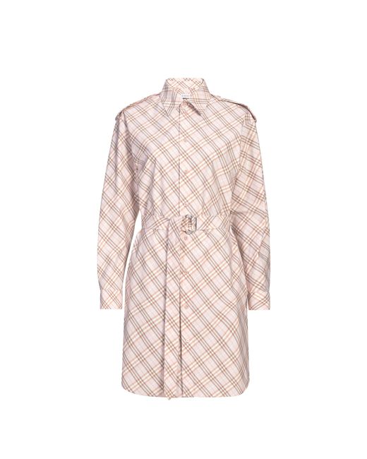 Robe midi imprimée en coton Burberry en coloris Natural