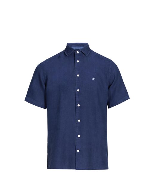 Chemise en lin Hackett pour homme en coloris Blue