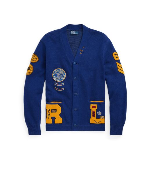 Cardigan en coton Polo Ralph Lauren pour homme en coloris Blue