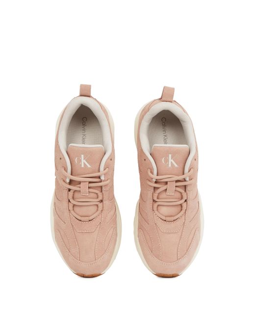 Baskets en daim Calvin Klein en coloris Pink