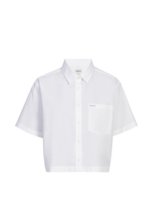 Chemise courte en coton Guess en coloris White