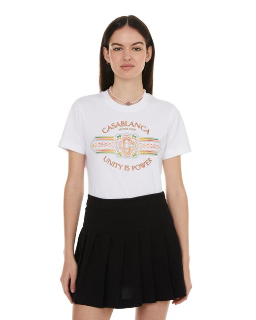 T-shirt imprimé en coton Casablancabrand en coloris White