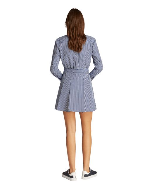 Robe chemise à rayures Tommy Hilfiger en coloris Blue