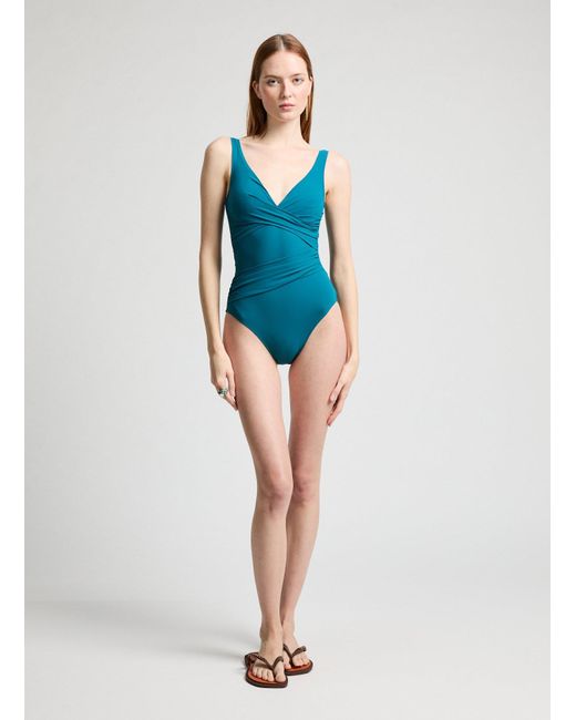 Maillot de bain une pièce classique Shan en coloris Blue