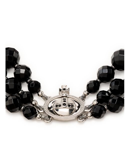 Collier Messaline 3 rangs Vivienne Westwood pour homme en coloris Black