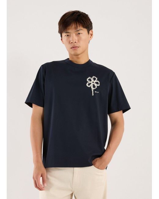T-shirt col rond en coton NN07 pour homme en coloris Blue