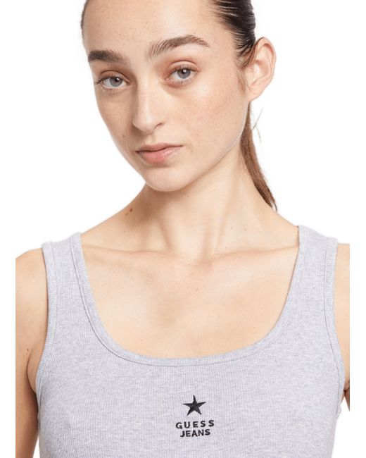 Débardeur en coton Guess en coloris White