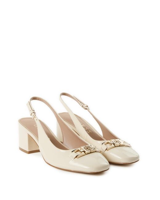 Sling back brillantes Guess en coloris Natural