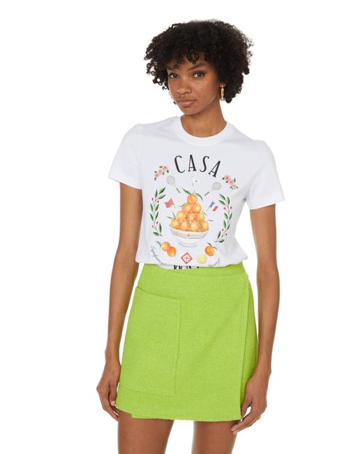 T-shirt en coton Casablancabrand en coloris Green