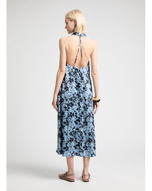Robe longue Sacille Samsøe & Samsøe en coloris Blue