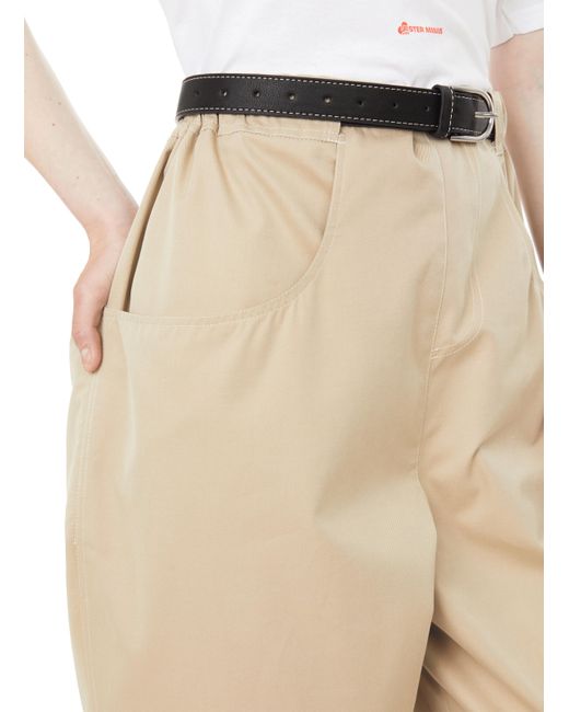 Pantalon avec ceinture ESTER MANAS en coloris Natural
