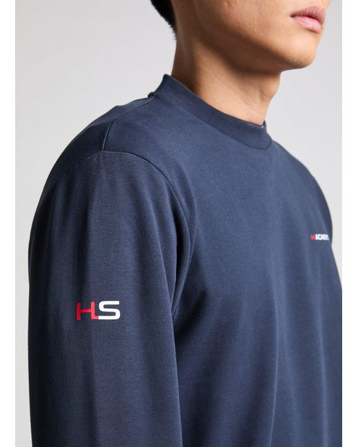 Pull en coton Hackett pour homme en coloris Blue