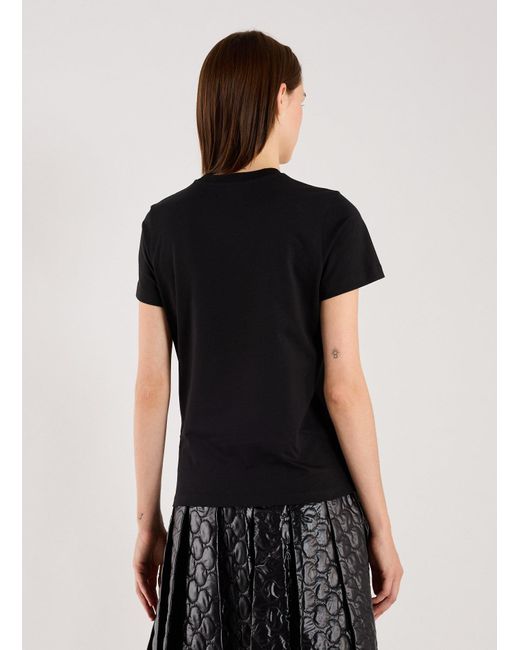 T-shirt en coton Moncler en coloris Black